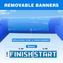 OZIS 20Ft Start Finish Line Inflatable Arch with Built-in Blower, Hexagon Inflatable Archway for Outdoor Impactful Race Advertising Commerce School Sport (Blue)