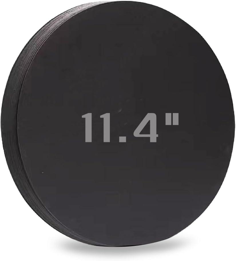 Black Cardstock 11.4 Inches - 250 GSM Paper Circle, Perfect for Crafts, Scrapbooking, Disposable Placemats, Making Signs & DIY