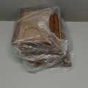 Lavezee 5x7 Collage Triple Picture Frames Set, Walnut Brown 6 Opening Hanging Vertical Frame Made to Display 5 by 7 Inch Photo Print for Wall Decor