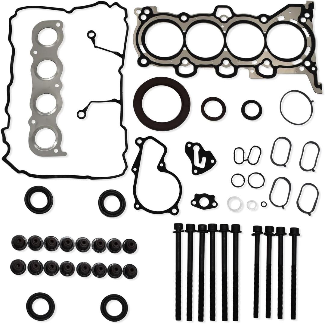CPW13795 Cylinder Engine Head Gasket Set Fits for Hyundai ELantra Tucson 2011-2020 1.8L 2.0L Fit for KIA Forte Soul 2012-2018 1.8L 2.0L with Cylinder Head Bolt Set # ES72486