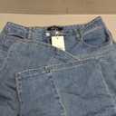 Trendy Queen Women's High Waisted Wide Leg Barrel Jeans Stretch Baggy Flare Denim Pants, Blue Size 10