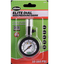 Slime 20491 Tire Pressure Gauge, Elite High Pressure Dial Gauge, Airlock Technology, Analog, 10160 psi