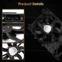 624200 Radiator Cooling Fan Assembly Fits for 2018-2021 Toyota Camry 2.5/3.5/ for 2019-2020 Lexus ES350 3.5L for 2019-2021 Toyota Avalon 3.5L for 2019-2021 Toyota RAV4 2.5L Replaces OE TO3115204