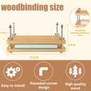 pamctry 50 Pcs Book Binding Kits for Beginners - Complete DIY Kit with Tools & Instructions, 11.6 x 7.8 Inches