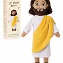 Apragaz 13" Jesus Plush Doll, Jesus Plushies for Kids, Soft & Comfort Christian Toy, Christian Faith Plushie Faith-Based Gift for Boys Girls, Sunday School, Bible Learning