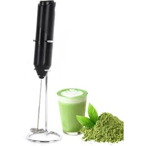 Handheld Milk Frother, Electric Matcha Whisk, Matcha Whisk Set with Food Grade Stainless Steel Whisk, Suitable for Matcha, Coffee,Hot Chocolate,Milk and Protein Powder, One Bracket Stand is Included