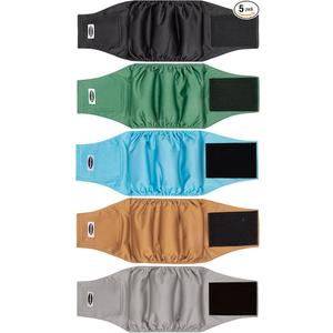 Tuiskusa Male Dog Diapers, High Absorbing Dog Belly Bands for Male Dogs, Washable Reusable Dog Males Wraps(5 Pack)