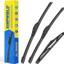 SIMPWIBLD 3 wipers Replacement for 2004-2009 Toyota Prius Windshield Wiper Blades Original Equipment Replacement 26"+18"+16" (Set of 3) U/J HOOK