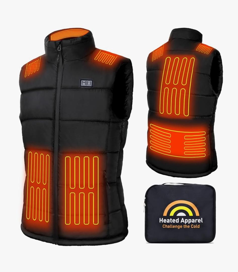 Heated Vest for Men Women with 16000mAh 7.4V Battery Pack Included, Size Adjustable Heated Vests for Winter 2XL-3XL