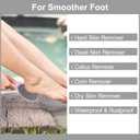 3 Pack Nano Glass Foot File Callus Remover for Feet, Beomeen Double Sided Foot Scrubber, Dead Skin Remover, Hygienic Pedicure Tool, Hair Eraser for Softer and Smoother Feet and Hands (Pink Pink Pink)