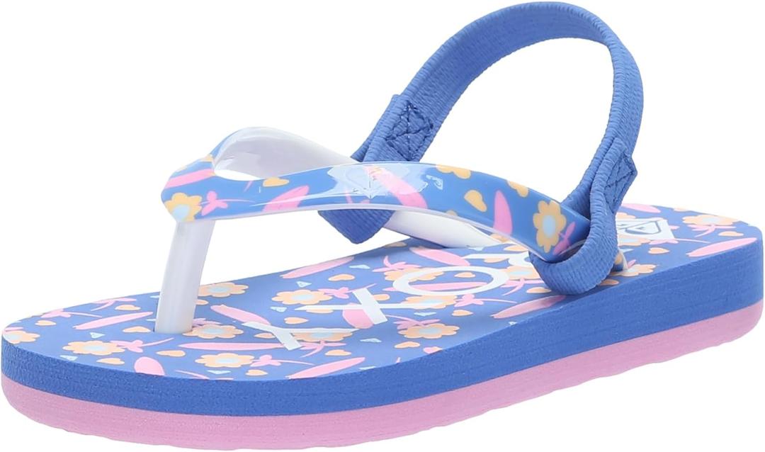 Roxy Girls' Tw Pebbles VI (7, Blue/Pink 241)