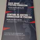 Fit Geno Back Brace Posture Corrector for Women and Men, Shoulder Straightener, Adjustable Full Back Support, Upper and Lower Back Pain Relief - Scoliosis, Hunchback, Hump, Thoracic, Spine Corrector (Medium, Black)