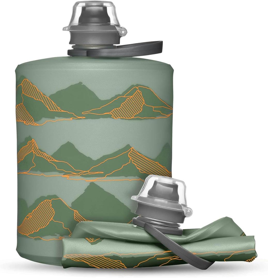 HydraPak Stow Collapsible Water Bottle 350ml, 500ml, 1L Ultralight, Leak-Proof, BPA-Free, Filter Compatible Travel & Hiking Flask