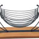 Fruit Basket, Countertop Fruit and Vegetable Basket Bowl for Kitchen Counter Wire Storage Basket Swing Fruit Rack Holder for Coffee Capsules Bread Snacks Vegetables(without coffe logo)