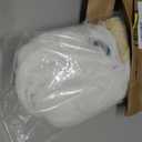 White Wig with Bangs, Long Straight White Wig for Women, 27 Inch Heat Resistant Synthetic Womens Hair Wigs for Cosplay Party Halloween