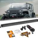 Auxbeam 52 Inch LED Light Bar 350W 31500LM Anti-Glare Offroad LED Driving Light Dual Row Offroad Flood Driving Beam Auxiliary Work Light for Truck ATV UTV SUV Boat 4x4 Jeep