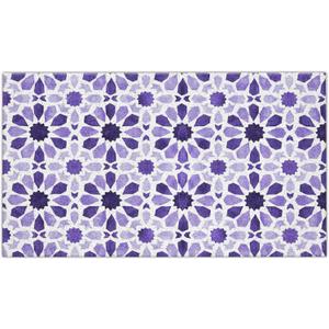 Purple Floral Boho Outdoor Door Mat Doormat, Purple Floral Boho Welcome Door Mats Doormat Outdoor Indoor Entrance, Indoor Door Mats for Entryway, 17x30