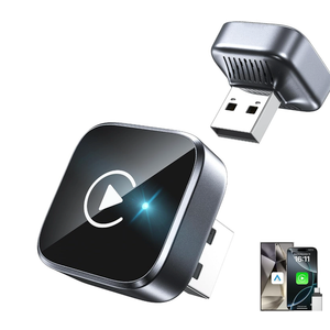 2in1 Wireless CarPlay Adapter 2026 Support Apple CarPlay & Android Auto, Mini Bluetooth USB A & USB C Dongle Convert Wired to Wireless Compatible with iPhone & Android