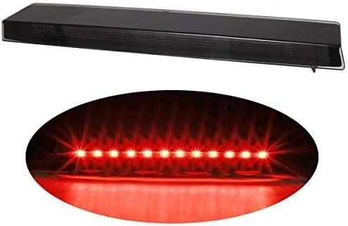 High Mount LED Third 3rd Brake Light, Rear Roof Center Mount Stop Tail Lamp for Ford Mustang 1999-2004, Smoke Lens