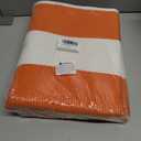 IOHOUZE Fall Door mat 3x5 Ft Orange White Striped Area Rug Washable Front Porch Rug Striped Door Mat Outside Entrance Entryway Doormat for Fall, Halloween, Thanksgiving Porch Decor