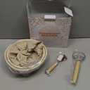 Bread Proofing Basket, Kikcoin Banneton Bread Proofing Basket Set of 2, 9 Inch & 10 Inch Round Sourdough Proofing Basket with Linen Liner, Bread Lame, Dough Whisk