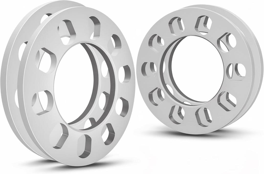 4PCS Universal Wheel Spacers 1/2 Inch (12mm) for 5 Lug Wheel Spacers Vehicles Fits Bolt Patterns 5x4.25, 5x110, 5x112, 5x4.5, 5x115, 5x120, 5x4.75, 5x5.0 Cars & Light Trucks