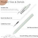 Hapikalor Gel Pens, 6 Pcs 0.5mm Quick Dry Black Ink Pens Fine Point Smooth Writing Pens, Cute Gifts for Women Stocking Stuffers for Teen Girls (1 Count (Pack of 6), Multicolor)