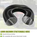 Heavy Duty 8 Inch x 8 Foot Leaf Vacuum Hose, Flexible PVC Replacement Part for DR Trac Vac Cyclone Agri-Fab, Universal Grass Catcher Bagger Attachment for Lawn Vacuums and Leaf Collection Systems