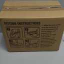 PIC AUTO Leather Car Seat Covers, Premium Automotive Waterproof Two Front Bucket Seat Protectors, Black and Black PVC Patchwork, Fits Cars, Trucks, Vans, SUVs, Airbag Compatible