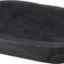 Santa Barbara Design Studio TableSugar Paulownia Wood Dough Bowl, 12 x 7.5-Inch, Black