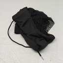 SHENHE Women's Fishnet Long Sleeve Drawstring High Low Workout Hoodie Crop Tops M  Black