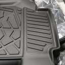 LASFIT Floor Mats for Nissan Frontier 2022-2026 Crew Cab (Not Fit King Cab), All Weather TPE Custom Fit Easy Clean Durable No-Curling Floor Liners for Frontier 1st & 2nd Row Car Mats, Black