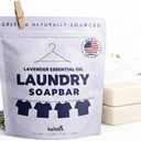 Laundry Soap Bar with Lavender for Sensitive Skin - Delicate Stain Remover Clothes, Underwear, Collar - 2 PCS