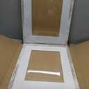 Hongkee 16x20 Frames Set of 2, Distressed White Wood Style - Display 16 x 20 Picture without Mat or 11x14 Picture with Mat, Wall Mounting Horizontal and Vertical