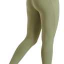 ALLZERO Women's Leggings with Pockets Tummy Control Workout 26" High Waisted Brushed Lined Warm Yoga Pants Fall Winter (X-Large)