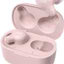 JVC Marshmallow True Wireless Bluetooth 5.3 Earbuds  28H Battery, Memory Foam Earpieces for All-Day Comfort, IPX4 Water Resistant, Mic, Compact Case, for iPhone & Android (Pink)