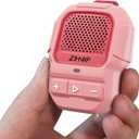 ZIHNIC Wearable Bluetooth Speaker,14H Long Playtime Wireless Speaker, Waterproof IPX7 Rating, Comfortable Speaker for Outdoor Fun (Pink)