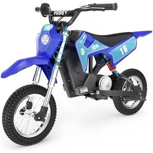 Hiboy DK1 36V Electric Dirt Bike,300W Electric Motorcycle - Up to 15.5MPH & 13.7 Miles Long-Range,3-Speed Modes Motorcycle for Kids Ages 3-10 Hiboy DK1 36V Electric Dirt Bike,300W Electric Motorcycle - Up to 15.5MPH & 13.7 Miles Long-Range,3-Speed Modes Motorcycle for Kids Ages 3-10