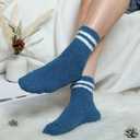 Geyoga 6 Pairs Fuzzy Socks for Women Gifts Winter Cozy Fluffy Slipper Socks Valentines Gift for Men (Vintage Color)