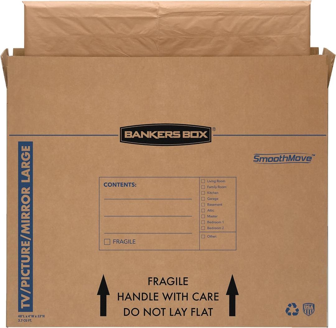 Bankers Box 3-Pack Large TV/Picture/Mirror Moving Boxes