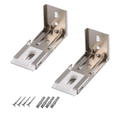 Brackets for Gardesk Window Blinds Inside and Outside Mounting Brackets for Zebra Shades, 4X Screws, 2 Pack Stainless Steel Brackets for Window Shades Installing (Outside Mount)