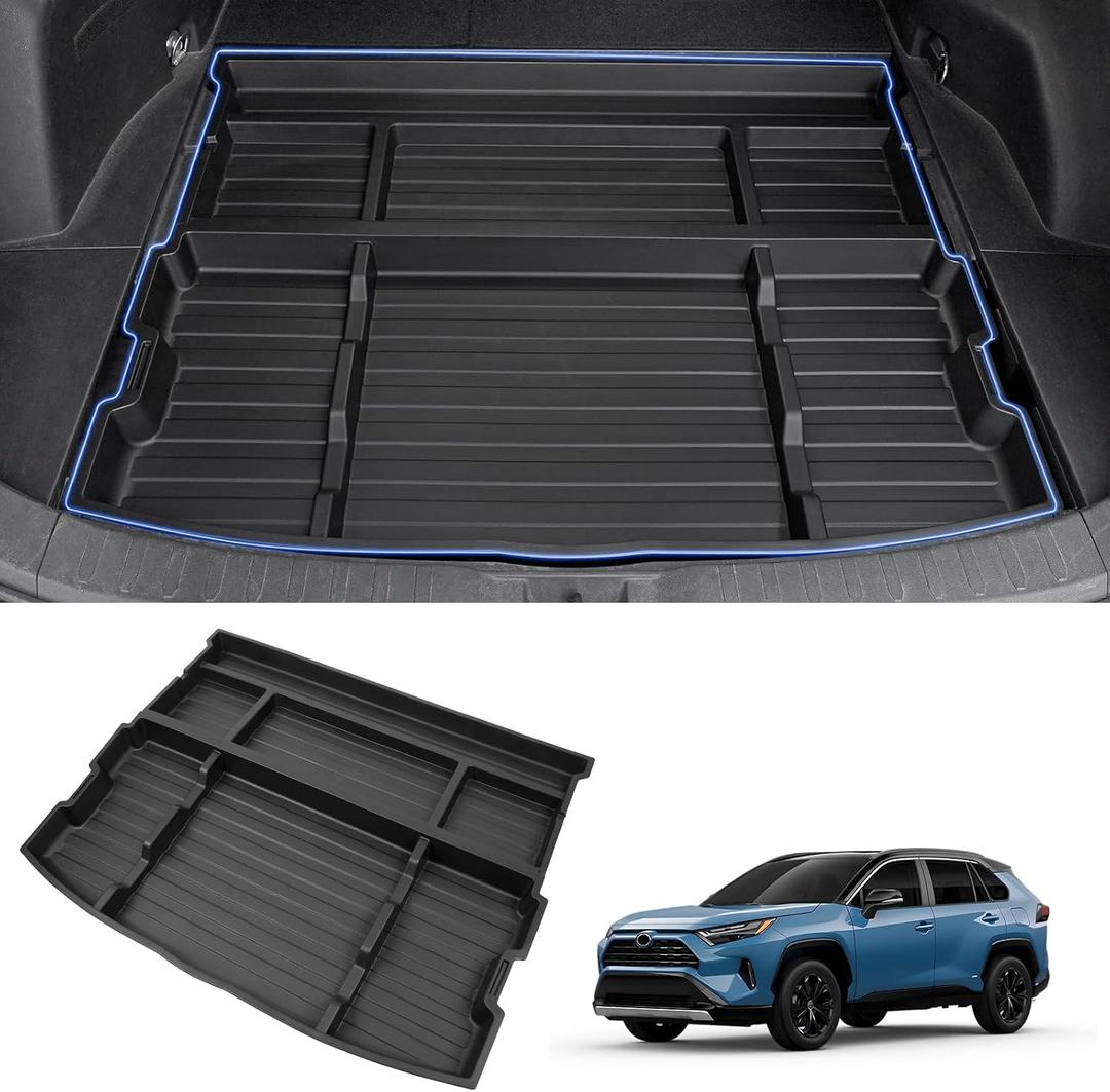 Karltys Hidden Trunk Organizer for RAV4 2019-2025, Under-Floor Storage Tray