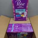 Poise Ultra Thin Incontinence Pads for Women, Maximum Absorbency, Regular, 48 Count (Pack of 4)