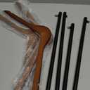 Adjustable T-Shirt Display Stand, 4 Pcs Stylish & Sturdy Clothing Rack for Retail Vendor Portable Metal Hanger, Perfect for Shirts, Jackets, Dresses, Ideal for Trade Shows & Retail Stores (Black)