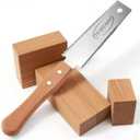 3 x Japanese Pull Saw, Hand Saw With Double Edges of 11/17 TPI, SK5 Flexible Blade Flush Cut Saw for Wood Cutting