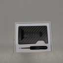 Wallet for Men, Slim Minimalist Wallet Card Holder with Location Tracking, Build in Airtag Chip Compatible with Apple Find My, RFID-Blocking Smart Air Wallet with Money Clip (Black Carbon Fiber)