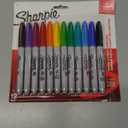 Sharpie Pack of 12 Permanent Markers Fine Tip Multicolored