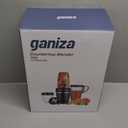 Ganiza Blender for Smoothies, 14 Pcs Smoothie Blender for Kitchen, Max 1300W Portable Blenders for Shakes Ice Crushing Grinding & More with 2 X 37 oz, 23 oz Cups, Perfect for Home & On - the - Go (Black)