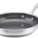 Cuisinart FusionPlus Hybrid Stainless Steel Cookware, 10-Inch Skillet with PFAS-Free PURELYSEAR Ceramic Technology, Scratch Proof, Cool Grip Handles, Dishwasher Safe, FPS22-24