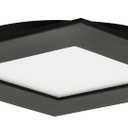 Sunlite 87805 LED 4-Inch Recessed Slim Downlight Fixture, 12 Watts (65W=), 700 Lumens, Indoor & Outdoor, Color Selectable 27K/30K/35K/40K/50K, 90 CRI, 120V, Dimmable, ETL Listed, Matte Black, 1 Pack